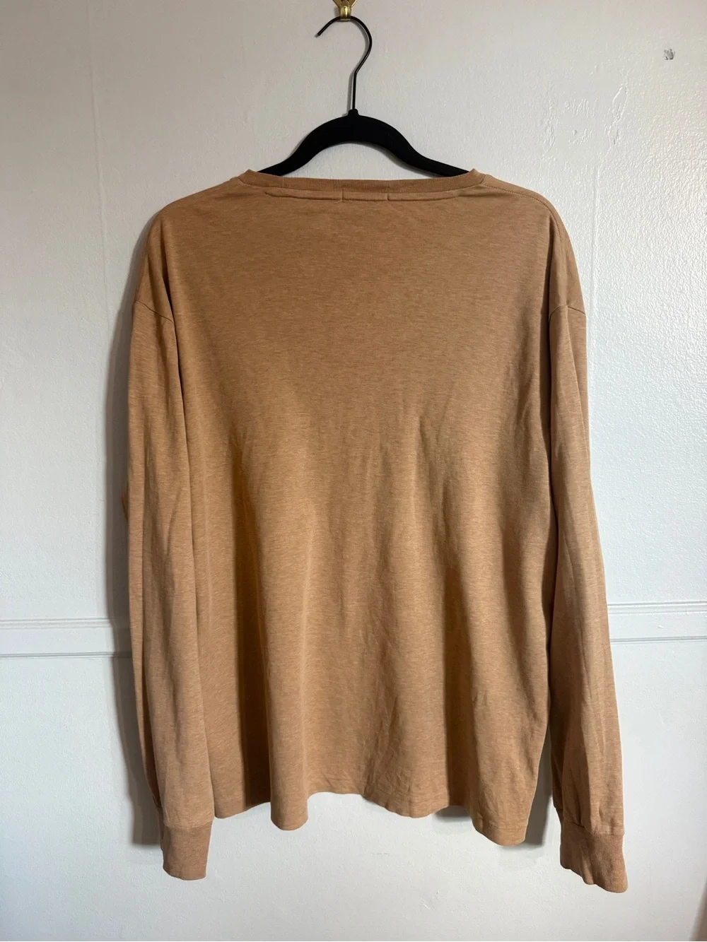 Polo by Ralph Lauren Long-Sleeve Crewneck Shirt - Camel/Tan